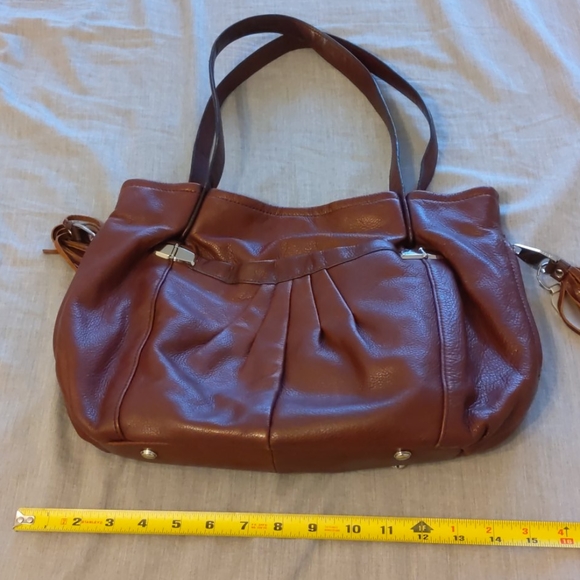 B makowsky buttery soft brown shoulder bag - Picture 7 of 8